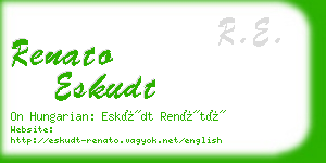 renato eskudt business card